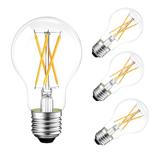A19 E26 Edison Bulbs 60 watt Equivalent (4 Count)