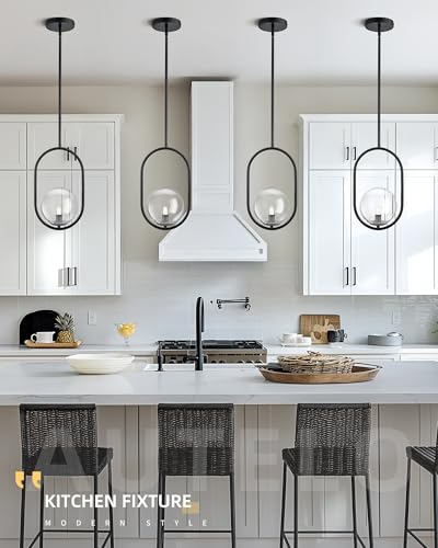1 Light Black Pendant Lights Kitchen Island