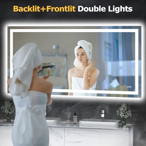 72"X36" LED Bathroom Mirror with Lights
