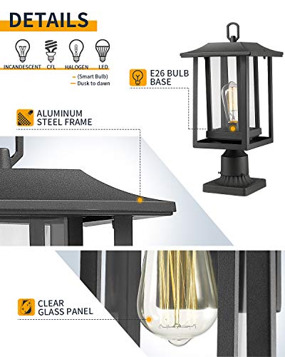Outdoor Post Lights (2 Count)