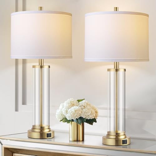 Glass Table Lamps Set of 2 (2 Count)