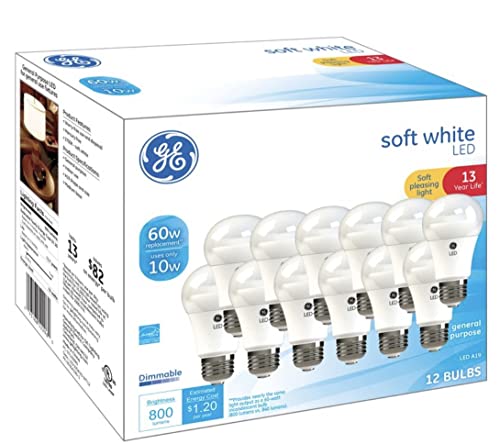 Soft White 60 Watt Replacement LED Light Bulbs (12 Count)