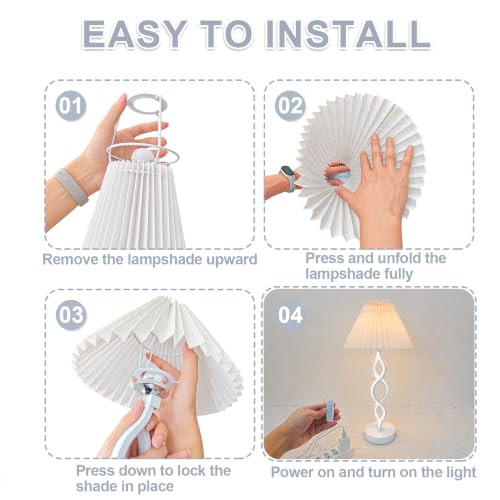 White Modern LED Table Lamp (White)