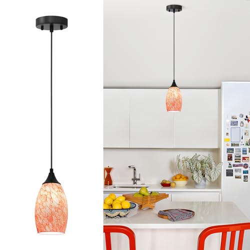 Vintage Art Burgundy Pendant Lighting