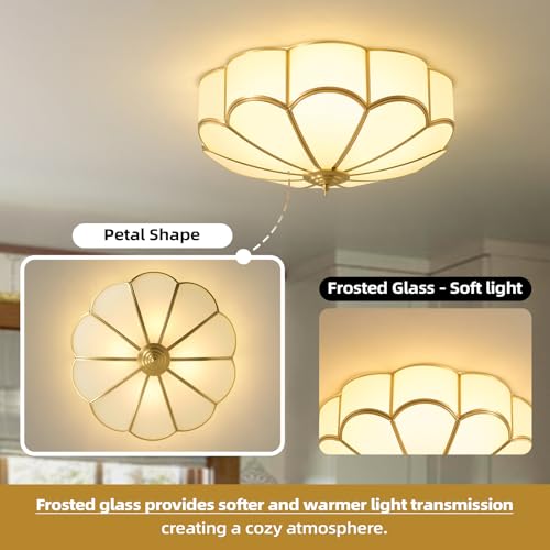 Brass Vintage Gold Ceiling Light