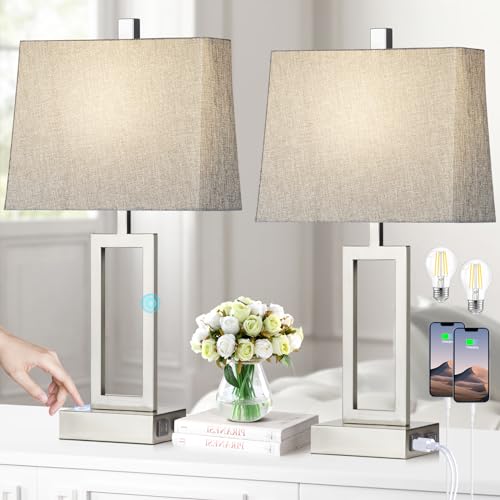 23.5" Touch Control Table Lamps Set of 2 (2 Count)