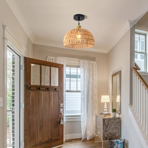Hanging Lamps Rattan Pendant Light