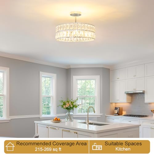 Crystal Ceiling Light Fixture