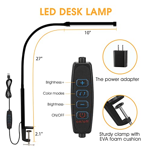 LED Desk Lamp with Clamp