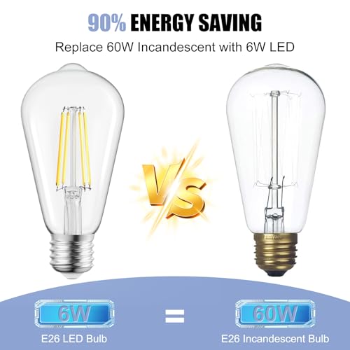 4Pack Edison Light Bulbs (4 Count)
