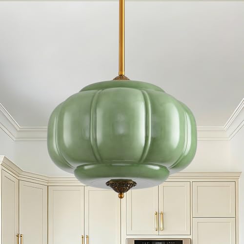 15 in Vintage Milk Glass Ceiling Light Fixture