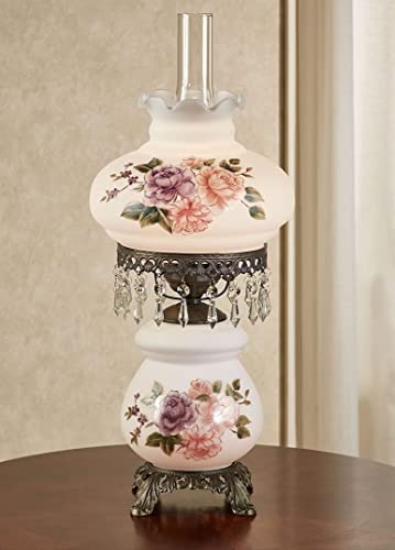 Brook Floral Hurricane Table Lamp