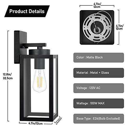 Outdoor Wall Light Fixtures (2 Count)