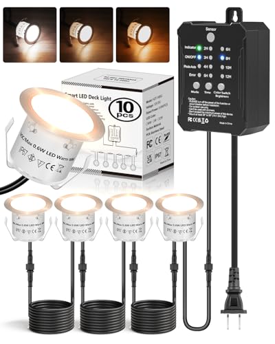 Low Voltage Deck Lights Kit 3CCT 2700K (10 Count)
