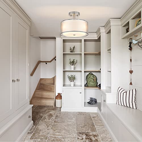 3 Light Semi Flush Mount Ceiling Light Fixture