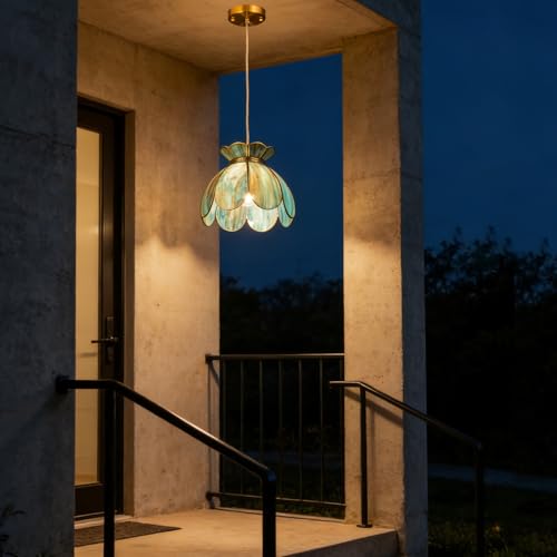 Brass Glass Ceiling Pendant Light