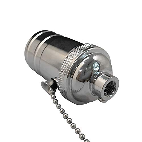 Pull Chain Lamp Socket for Incandescent LED Bulbs (2 Count)