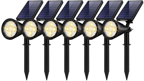 6 Solar Lights Outdoor Spot Garden Yard Landscape Flag (6 Count)