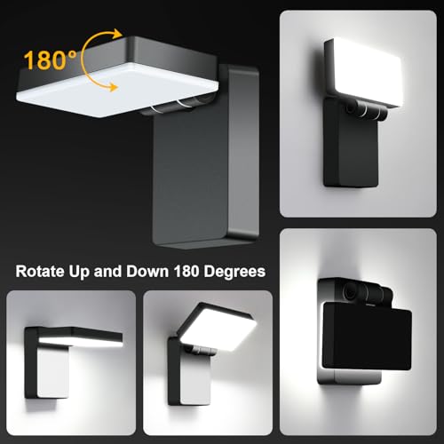 40W Modern Sleek Wall Light 3000LM 360° Rotatable Light Head 8Pack (8 Count)