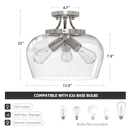 Semi Flush Mount Ceiling Light