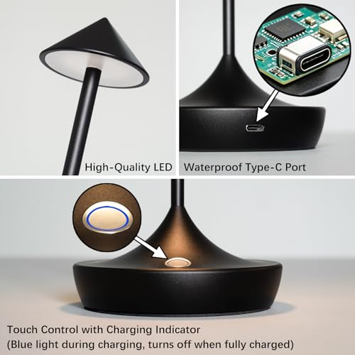 Rechargeable Cordless Table Lamp (2 Count)