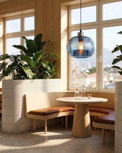 Blue Pendant Light