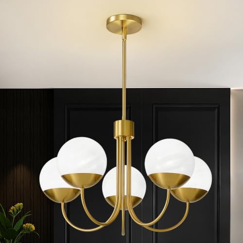 21.7" Modern Gold Chandelier