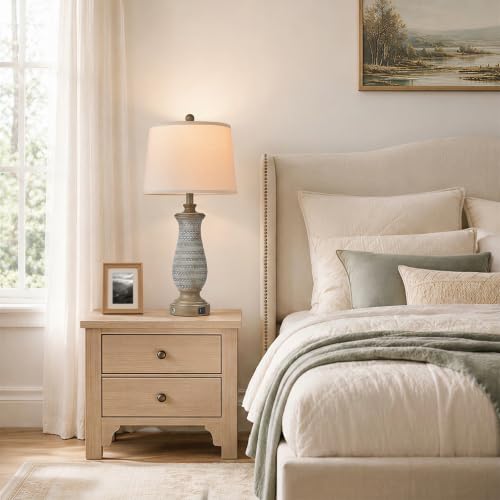 28.5" Farmhouse Table Lamps Set of 2 (2 Count)