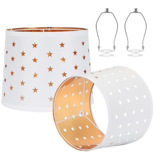Empire Lamp Shades Set of 2 (White&Star)