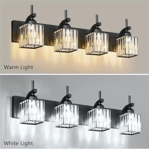 Black Vanity Light (Black / 4-Light)