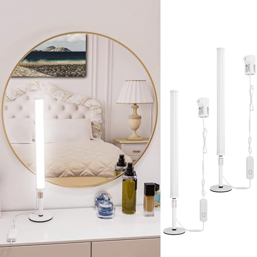 2 Packs LED Vanity Lights for Mirror with 5 Color Temperature for Makeup (2 Count)