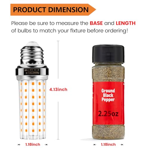LED Light Bulb 6pcs 150W Equivalent 2500Lumen 3000K Warm White 20W LED Corn Light Bulb E26 (6 Count)