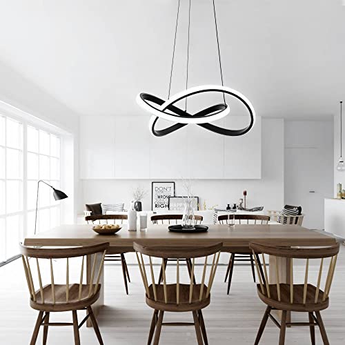 Modern LED Pendant Light with Irregular Ring Lights