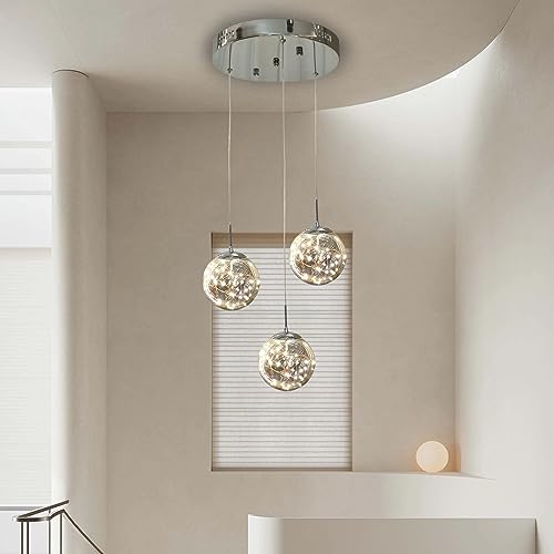 Pendant Lights Modern Crystal Chandeliers Hanging Light Fixture for Kitchen Island Sphere Pendant Light
