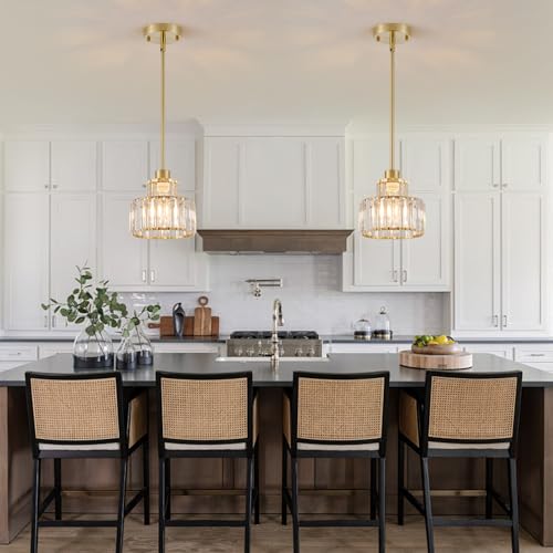 Gold Pendant Lights Kitchen Island 2 Pack
