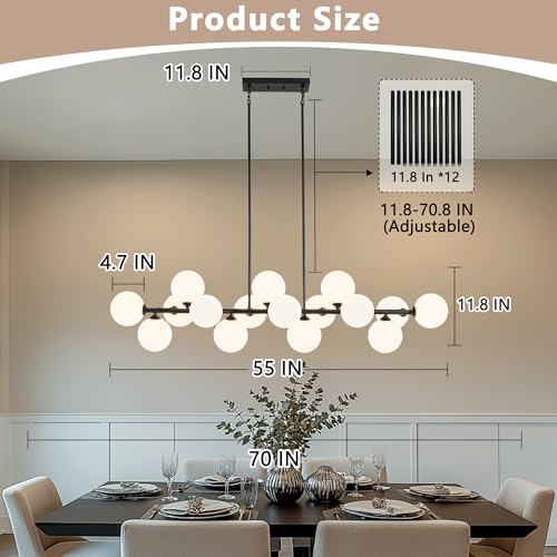 Linear Chandeliers for Dining Room