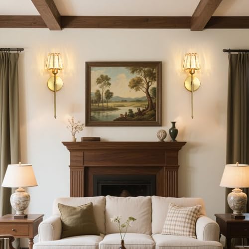Battery Operated Crystal Wall Sconce Set of 2 (2 Count)