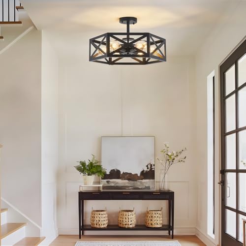Semi Flush Mount Ceiling Light for Hallway Light Fixture