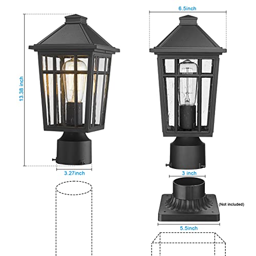 Outdoor Post Lights Lamp Post Light Fixture (2 Count)