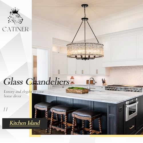 Modern 24.4" Crystal Glass Chandelier 8