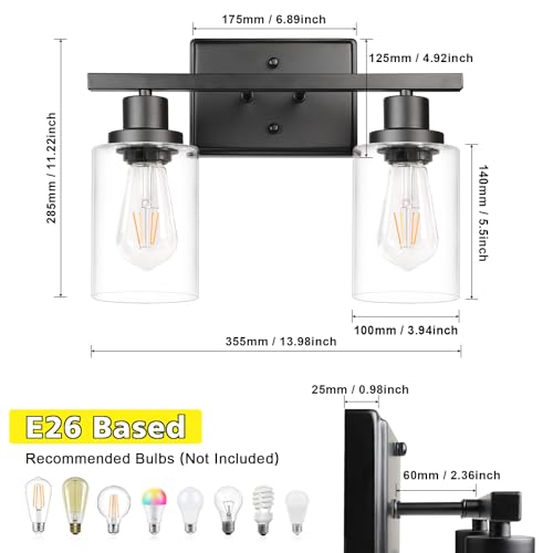 2 Light Wall Sconces