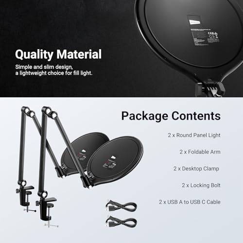 Basics 2 Pack 10.5" Streaming Key Lighting (2 Count)