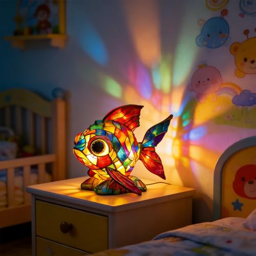 Stained Glass Animal Lamp