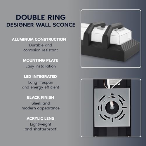 LED Outdoor Wall Lights (2 Count)