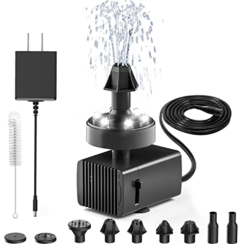 24 Hours Working Bird Bath Fountains Plug