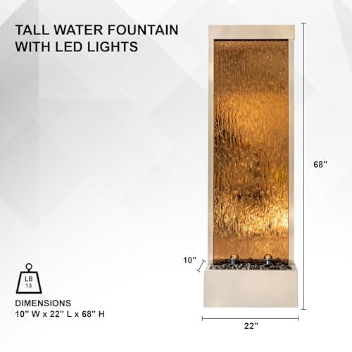 68 in H Freestanding Modern Indoor