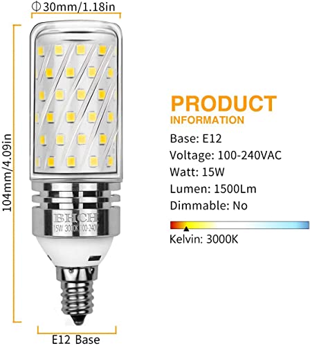 E12 LED Corn Bulbs (4 Count)