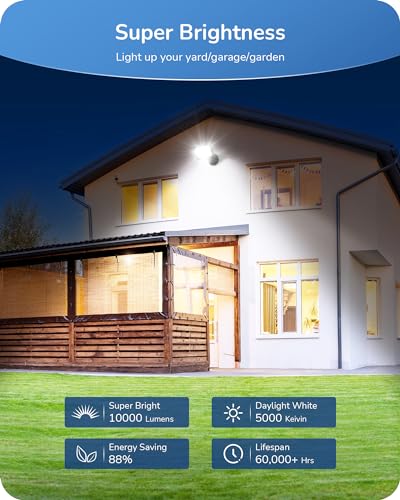 2 Pack 73W 10000LM Outdoor LED Flood Light (2 Count)