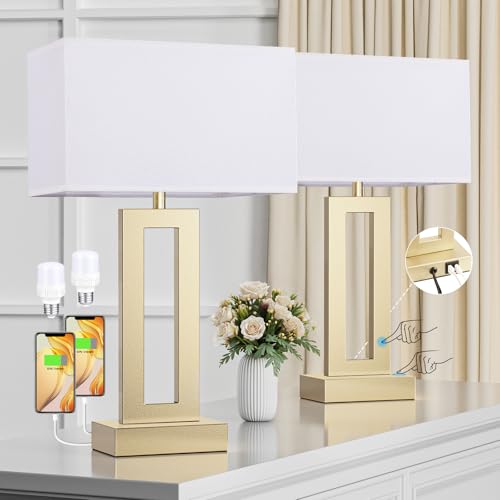 Nightstand Table Lamps for Bedrooms Set of 2 (2 Count)
