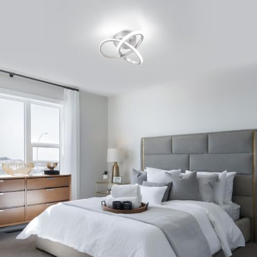 Hallway Light Acrylic Modern LED Ceiling Light Fixtures Cool White 6000K Close to Ceiling Lights for Bedroom